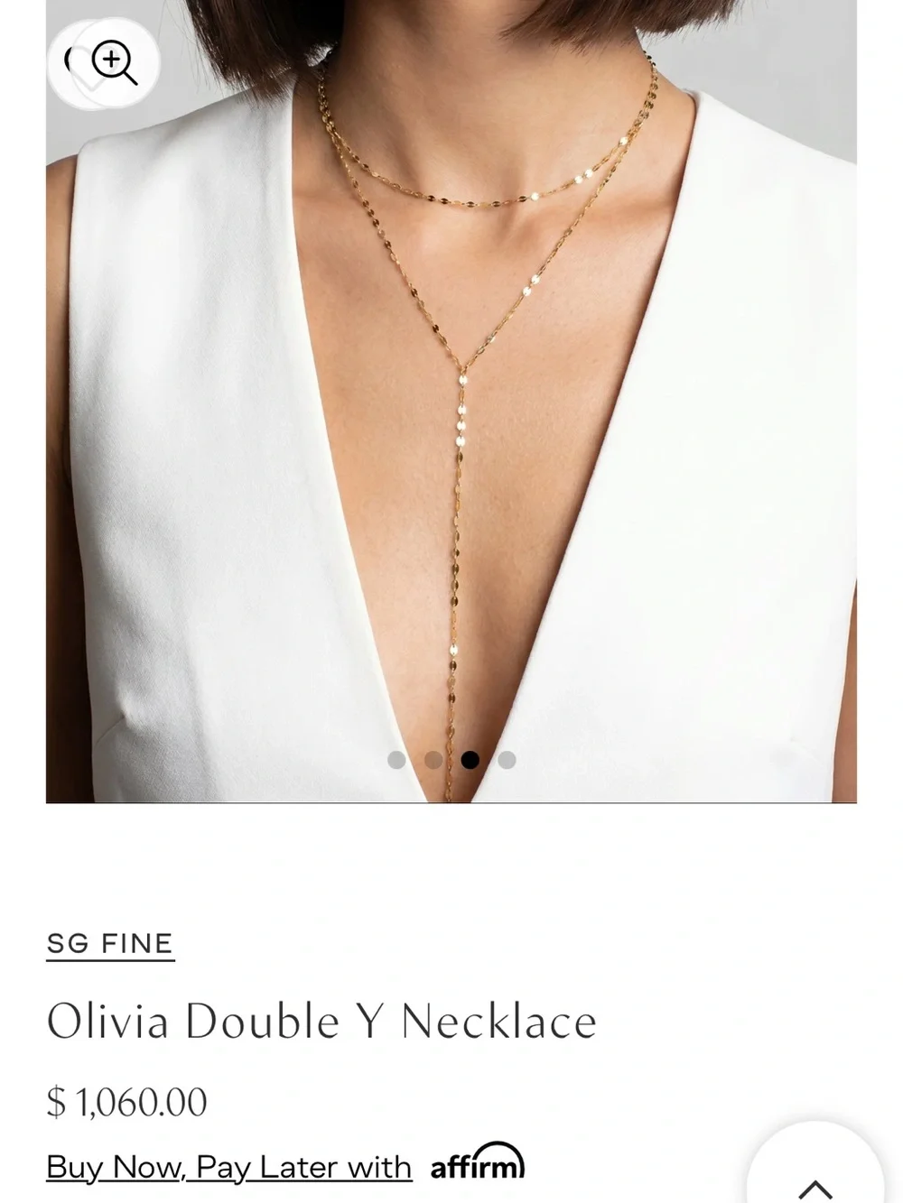 Stephanie Gottlieb FINE Olivia Double Y Necklace